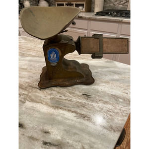 Antique Pelouze Manfg. CO. Chicago Brass Candy Scale----RARE FIND-----